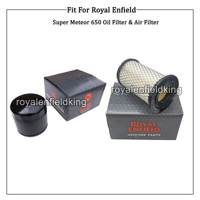 Genuine Royal Enfield Super Meteor 650 Oil Filter Air Filter