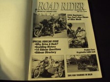 Road Rider Magazine May 1991 Special Side-Car Issue, Touring in Baja ID:73078