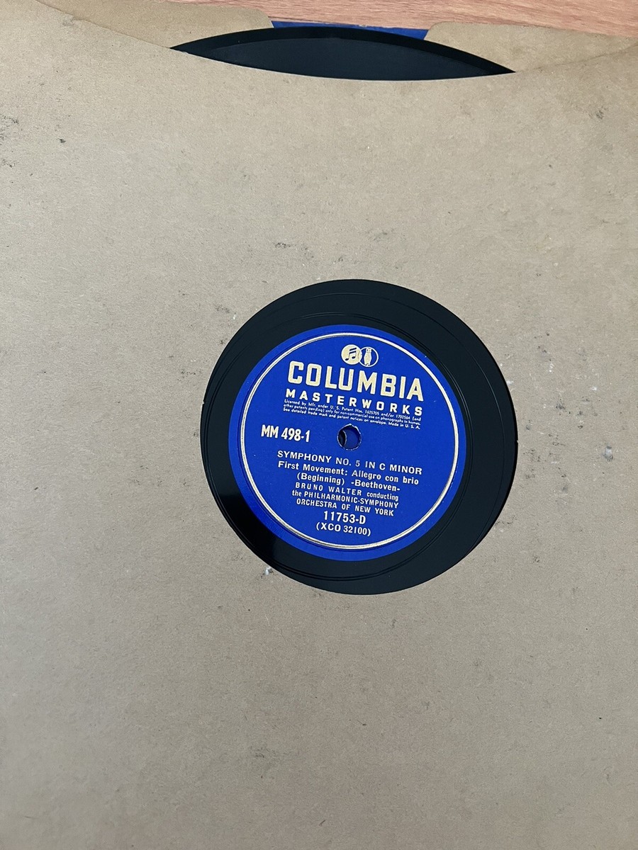 Beethoven's Fifth Symphony Columbia Records Set M-498 With