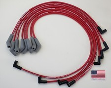Big Block Chevy 396 427 454 8.5mm Red Hei Spark Plug Wires 45135 Deg Boots Usa