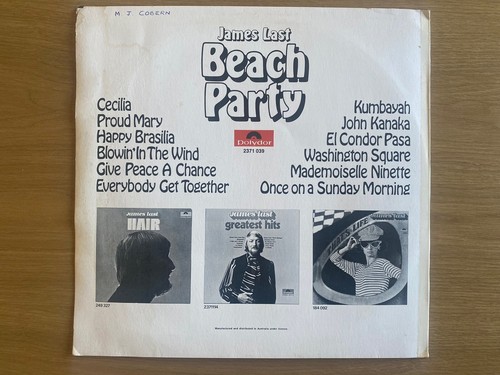 James Last Beach Party Record 12” Vinyl LP Polydor 2371039 - VGC - Bild 2 von 6