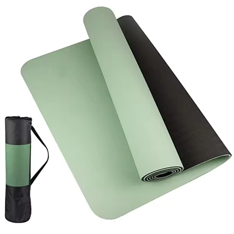 Thick Non-Slip TPE Yoga Mat 180x57cm 2-Color Eco Pad for Home Gym Fitness Pilate - Image 4 of 4