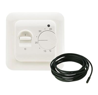 Best Manual Underfloor Heating Thermostat with Floor Sensor 16A Electric  Heater UK