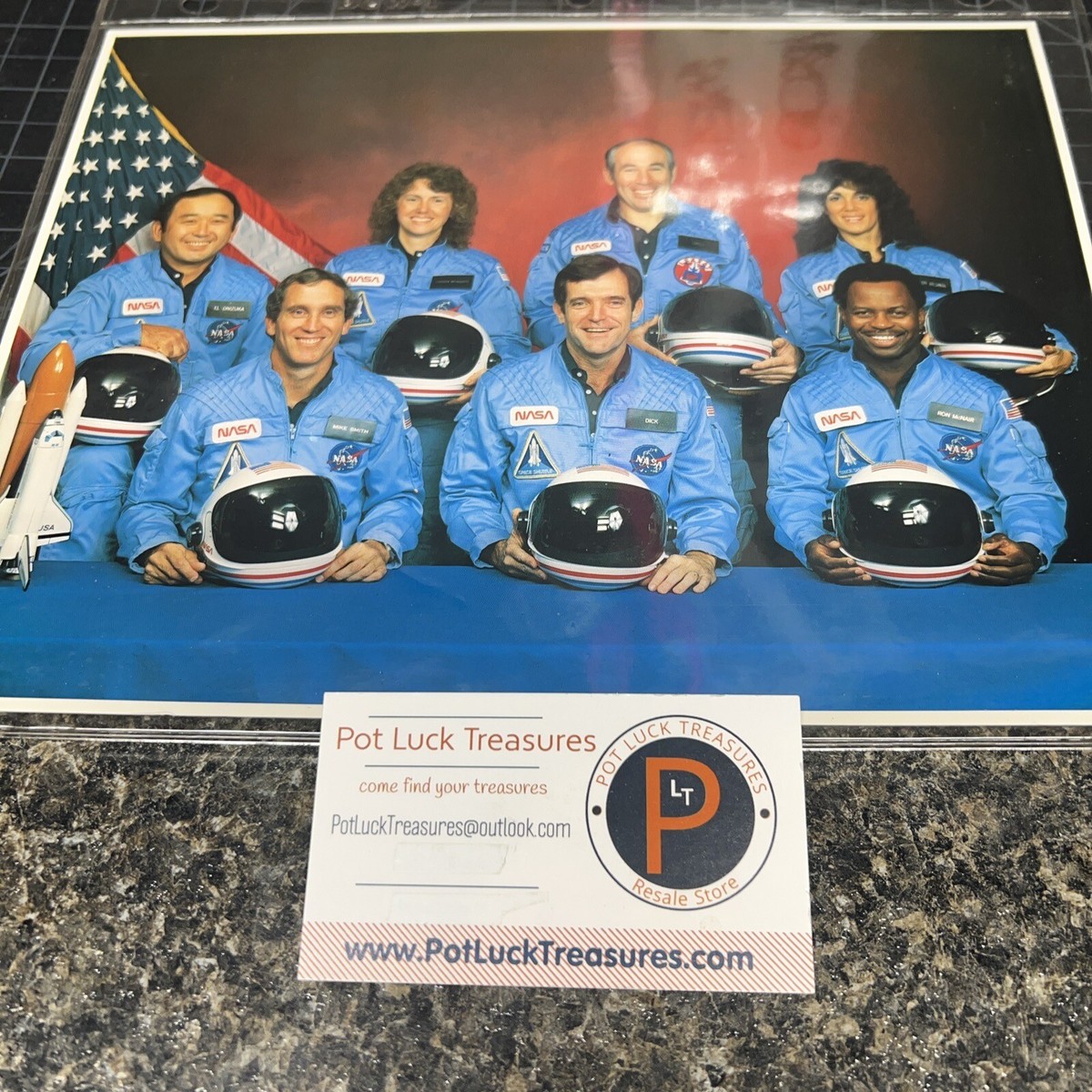 NASA Official Space Shuttle Challenger Final 51-L Crew PHOTO