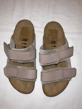 Birkenstock Kyoto Slide Sandal Taupe Leather EU 38 US 7