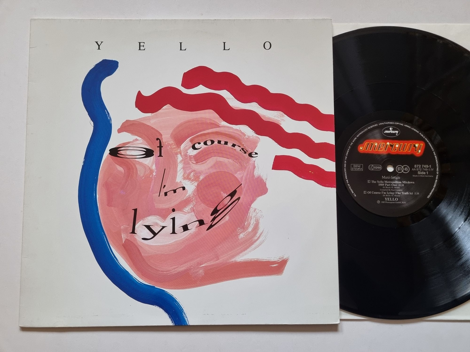 Yello - Of Course I'm Lying/ Megamix 12'' Vinyl Maxi Germany
