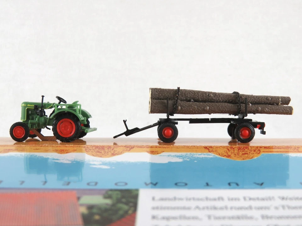 Busch 54152 Fendt F15 Dieselross (1951) mit Holzanhänger 1:87/H0 NEU/OVP - Bild 4 von 4