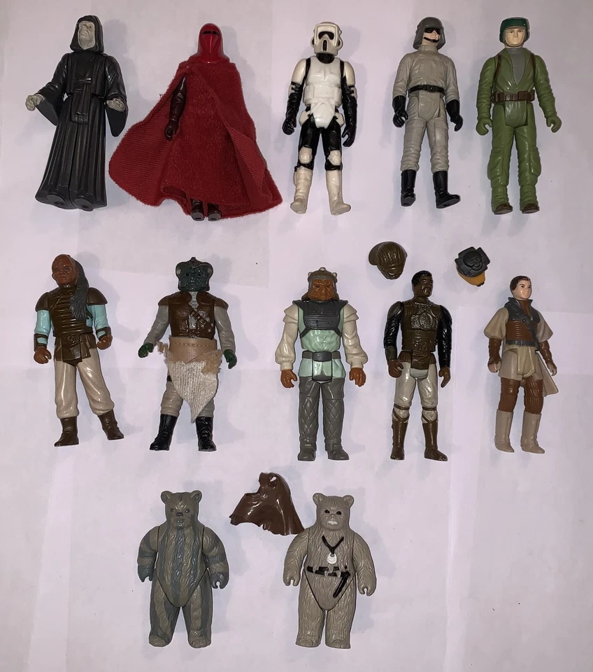 Kenner 1983 1984 Authentic Original Vintage Return of the Jedi 12 Action Figures - Image 2 of 2