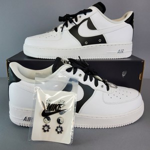 Nike Air Force 1 '07 Prm Shoes White Black Silver Chain DA8571-100 Size  12.5 | eBay