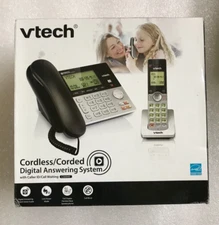 VTech CS6949 Expandable Corded/Cordless Answering System with Call Block - NEW