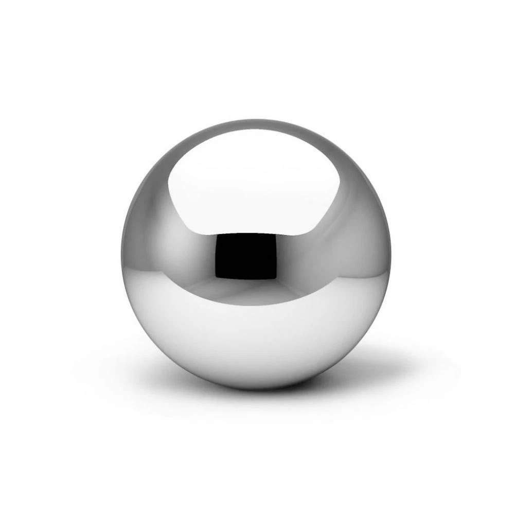 Steel Silver Mirror Sphere Hollow Ball Home Garden Ornament Decor
