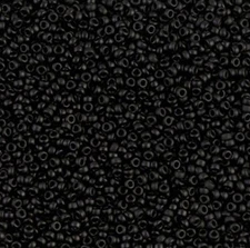 Miyuki Seed Beads 15/0 - Matte Black