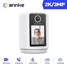 ANNKE 3MP Wireless 320° Pan AI Security IP Camera Two Way Video One Button Call