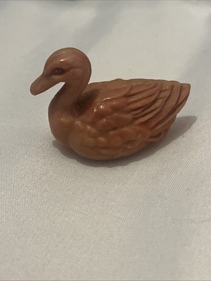 Vintage Spielzeug Zelluloid Ente / Schwan Shaker Babys Rassel Made In England 