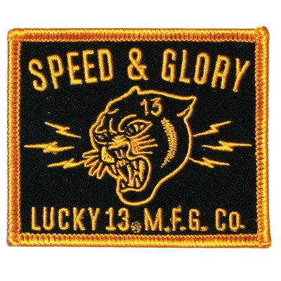 Authentic LUCKY 13 Panther Head Embroidered Patch NEW