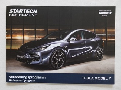 STARTECH TESLA MODEL Y Veredelungsprogramm PROSPEKT von 2021 BROCHURE PROSPECTUS