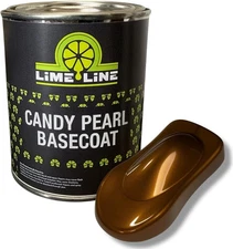 LiME LiNE Rootbeer Brown Candy Pearl Basecoat - Full Coverage Candy - 1 Quart