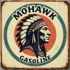 Mohawk Gasoline 12 x 12 Square Vintage Novelty Metal Sign Made In USA