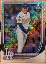 Yoshinobu Yamamoto [Refractor] #76 Prices | 2025 Bowman Chrome
