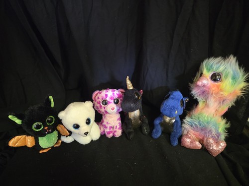 LOT OF 6- Ty Beanie Boos #5
