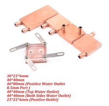 Copper Water Cooling Block For PC CPU GPU Liquid Water Cooler Heat Sink System