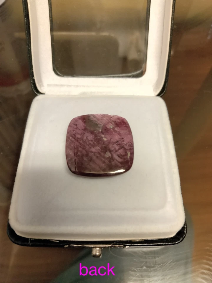 Natural Cushion Purplish Pink Red  Ruby 31.5 Carats Free Gift Box / Read Desc. - Image 3 of 4