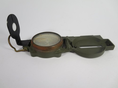 Korean War Era Brunson US Military M1950 Field Compass And Pouch - (#900-727) - Bild 3 von 22