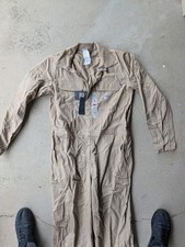 Carhartt FR CAT 2 Coverall 44 long Mens Beige Cotton Workwear