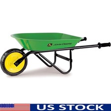 Kids Garden Wheelbarrow Durable Steel Design W/ Vinyl Hand Grip Outdoor Play New