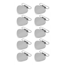 10 Metal Suspender Clips for Baby Pacifier Holder NY