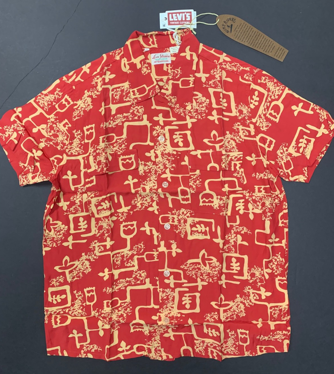 Levi's LVC Levis Vintage Clothing Spread Collar Shirt 1940's Surf