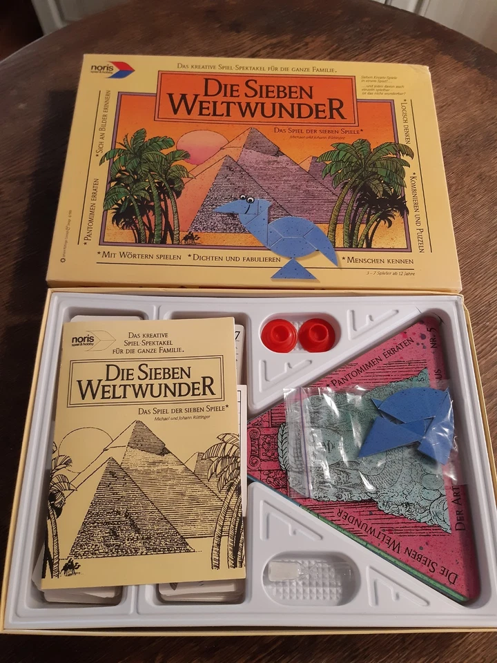 Die Sieben Weltwunder noris Spiele 1989 80er retro vtg geprüft komplett - Bild 2 von 4