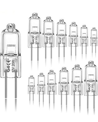 G4 Halogen Leuchtmittel 12er Set Stiftsockel 12V 20W warmweiß dimmbar 2700K Pin