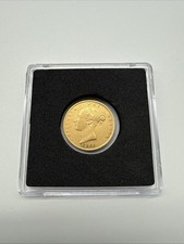 1861 Queen Victoria Shield Reverse Half Sovereign Struck In London 22k