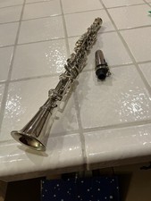 Vintage H Bettoney Clarinet, Silver-Plated w/Case