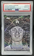 2025 Topps Chrome Shohei Ohtani World Series at Night SP #WSN-2 Dodgers PSA 10