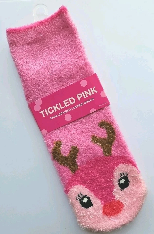 RARO DESCATALOGADO Bath Body Works calcetín de salón con infusión de karité cosquillas ROSA antideslizante Foto 3 de 4
