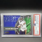 2023 WC QB1 On/Clock CALEB WILLIAMS Rookie Blue/Donut Circles/Green 7/10 PSA 10