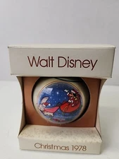 Schmid Walt Disney Christmas 1978 Mickey Mouse & Dumbo Ornament