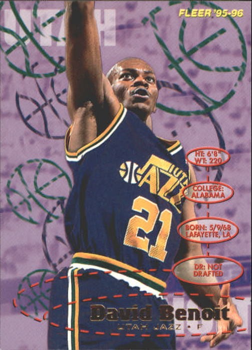 1995-96 Fleer #183 David Benoit - BSK