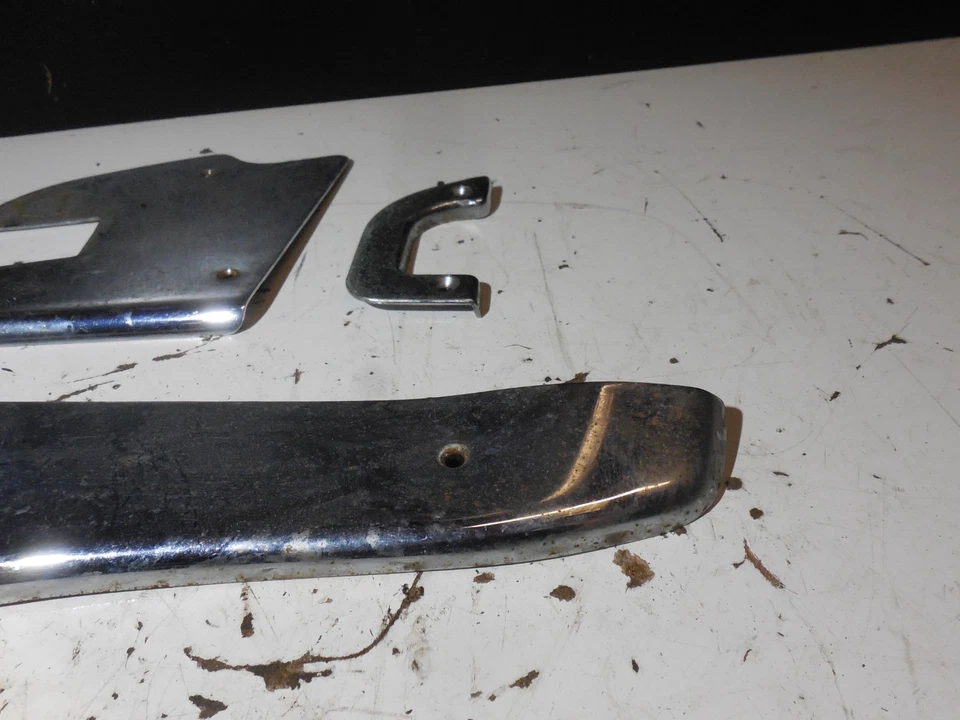 Front Right Door Panel Chrome Trims 73-80 Mercedes Benz R107 450SL 450SLC - Image 2 of 4