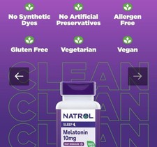 Melatonin 10Mg Fast Dissolve Strawberry Flavor, 200 Tablets Exp.05/2027 NEW