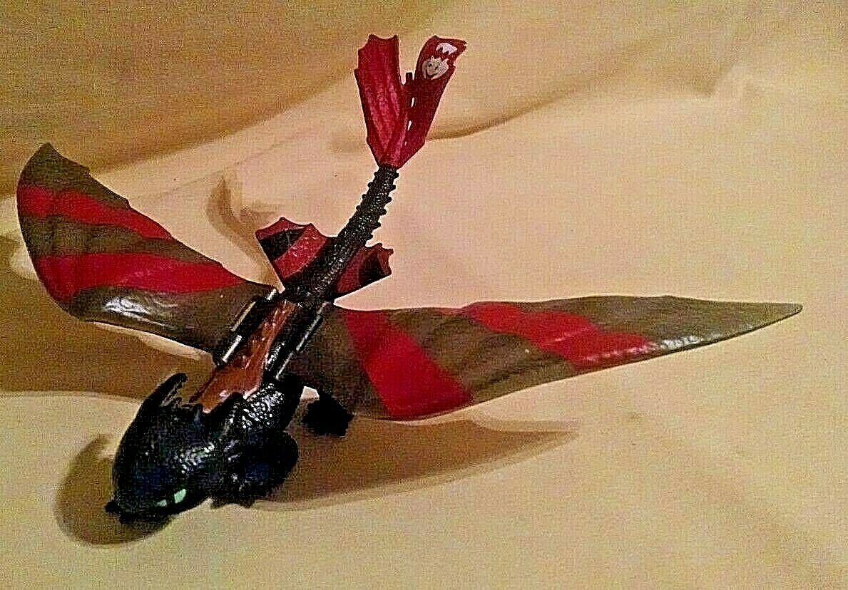 DRAGON ACTION FIGURE TOY PLASTIC 2014 DWALLC 66594 SML LOOSE HOW TO TRAIN MOVIE*