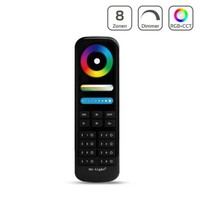 Miboxer Rgb+Cct Fernbedienung Schwarz 8 Zonen Dimmen Farbsteuerung FUT089B