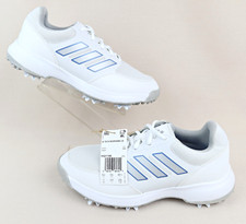 Adidas Women’s Tech Response 3.0 Golf Shoes White Silver Metallic Blue Sz 7
