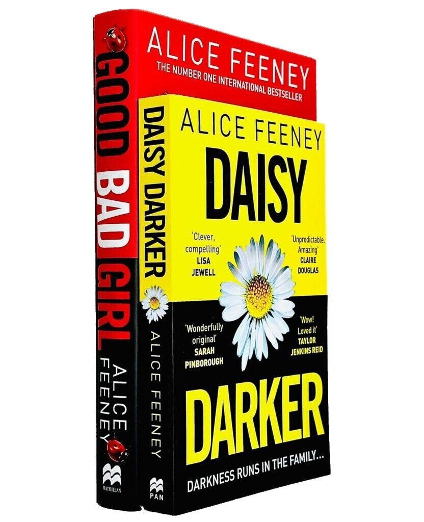 Alice Feeney 2 Books Collection Set Daisy Darker, Good Bad Girl (HB) NEW
