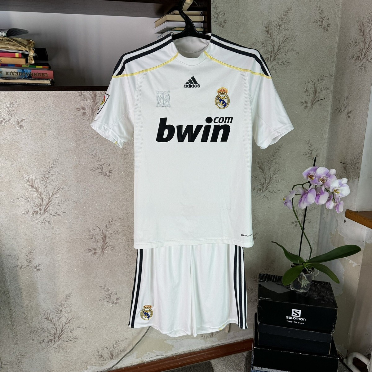 ウェア adidas Real Madrid 2009-10 Home No.7RAUL Real Madrid 2009-10 Home Long Sleeve Soccer Jersey Ronaldo