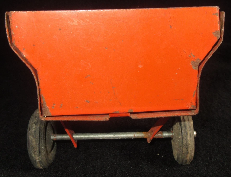 Vintage Ertl Trator Agrícola Vagão Reboque Laranja Caixa Flare JI Case Allis Chalmers - Imagem 4 de 4