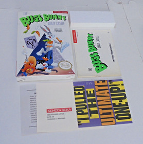 The Bugs Bunny Crazy Castle Nintendo Nes Video Game Box Manual Poster Year 1989