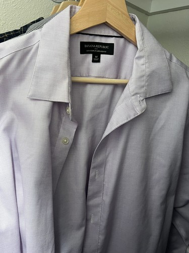 5 Banana Republic Non Iron Dress Shirts 4 Medium Regular fit and 1 Large Slim - Picture 4 of 6